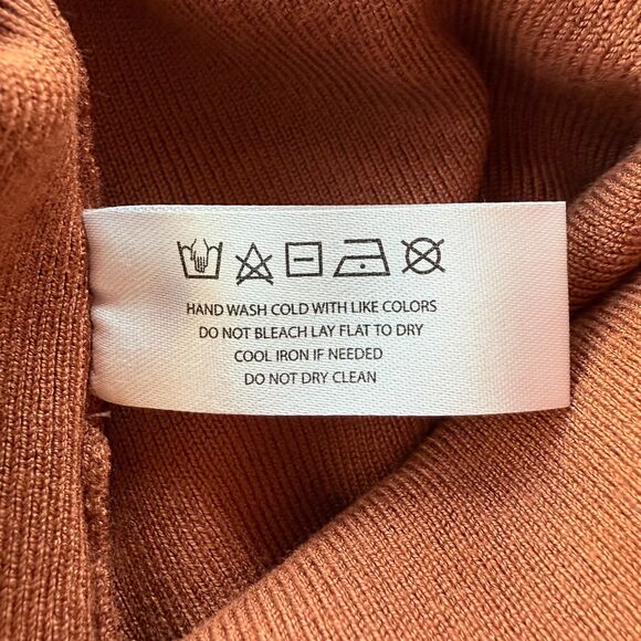 NWOT Modern Citizen Alexis Knit Open Back Scoopneck Tank Sweater in Burnt Sienna - Picture 8 of 11